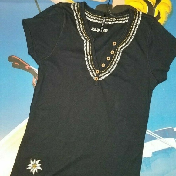 Alp N Rock Tops - ALP N ROCK SCOUT EMBROIDERED SHORT SLEEVE HENLEY